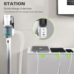 Greenworks 24V Deluxe Brushless (500W) Cordless Stick Vacuum (White)
