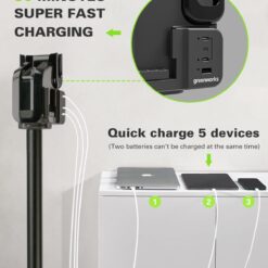 Greenworks 24V Deluxe Brushless (500W) Cordless Stick Vacuum (Green)