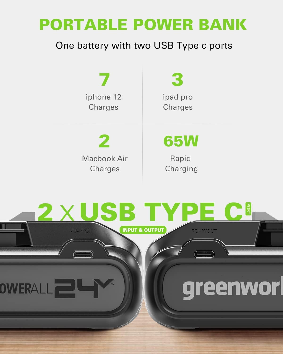 Greenworks 24V Deluxe Brushless (500W) Cordless Stick Vacuum (Green)