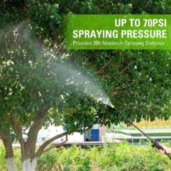 Greenworks 80V 4 Gallon Battery Powered Backpack Sprayer with 5 Tips, 70PSI Pressure-Weed Killer, Tool Only