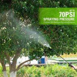 Greenworks 40V Cordless Backpack Sprayer (4 Gallon / 5 Tips / 25 FT Spray), 2.0Ah Battery and Charger Included
