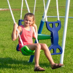 XDP Recreation All Star Playground Metal Swing Set for up to 7 Children