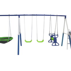 XDP Recreation All Star Playground Metal Swing Set for up to 7 Children