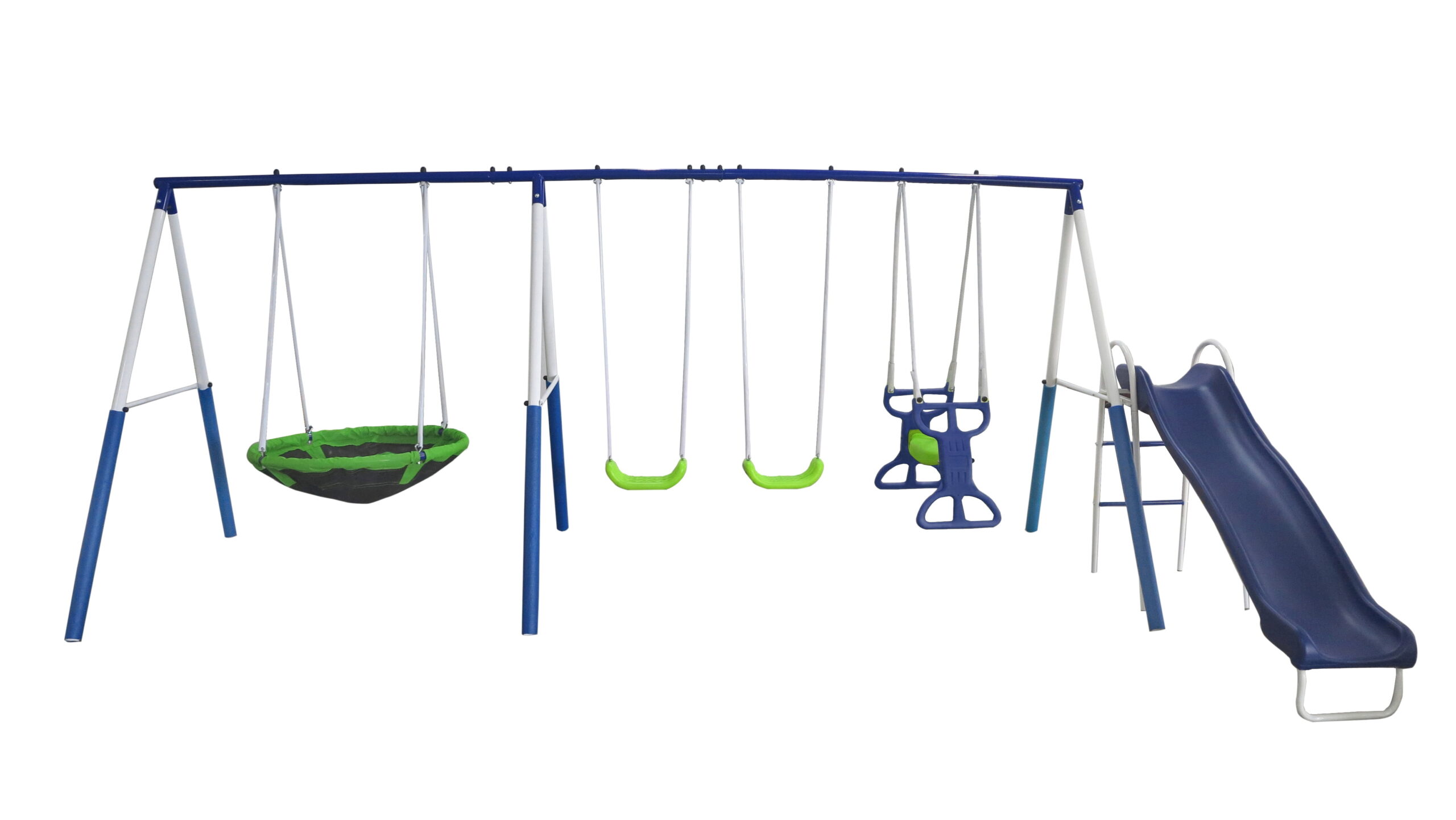 XDP Recreation All Star Playground Metal Swing Set for up to 7 Children