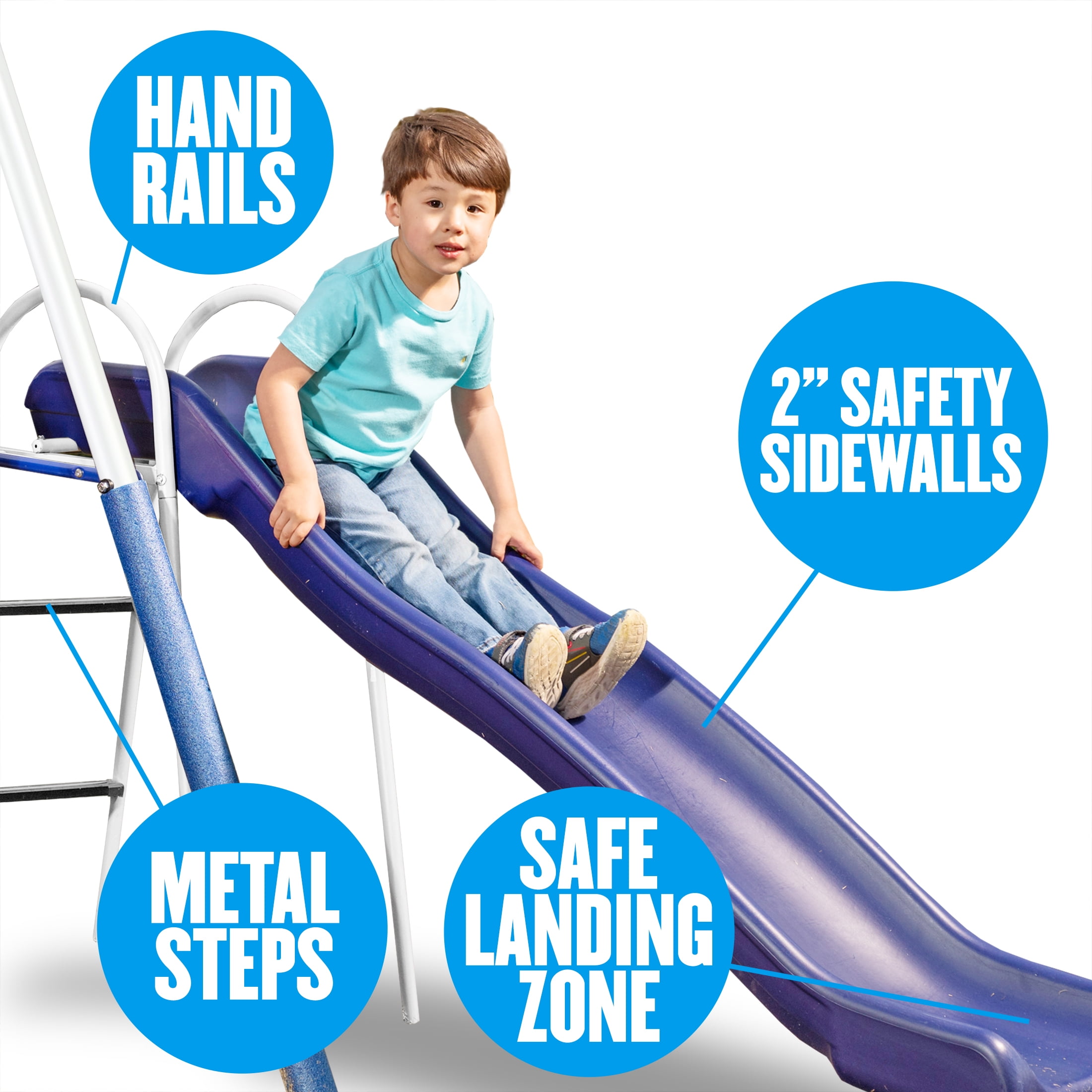 XDP Recreation All Star Playground Metal Swing Set for up to 7 Children