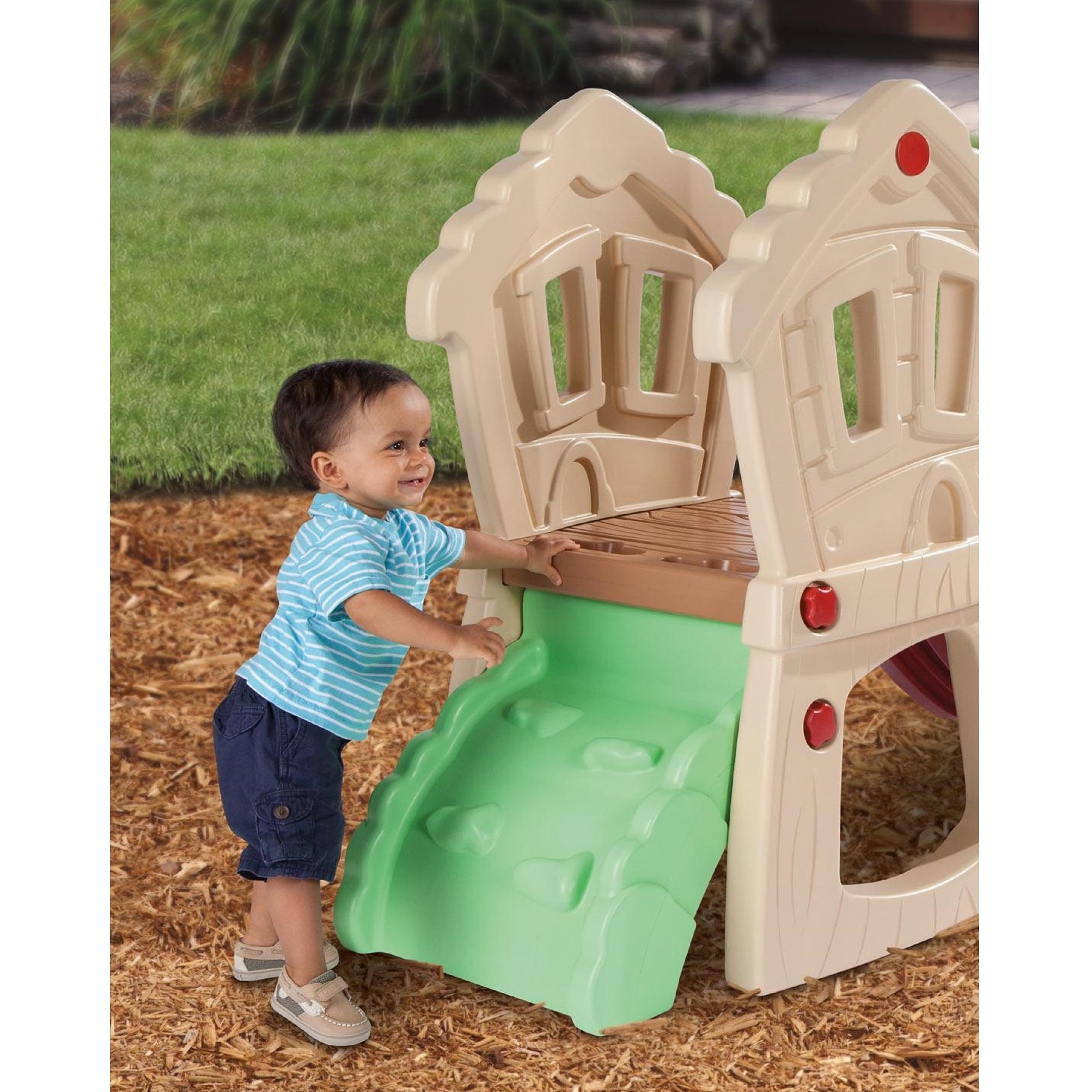 Little Tikes Hide and Seek Climber and Swing Playset, for Ages 3+, Multi-Color