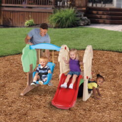 Little Tikes Hide and Seek Climber and Swing Playset, for Ages 3+, Multi-Color
