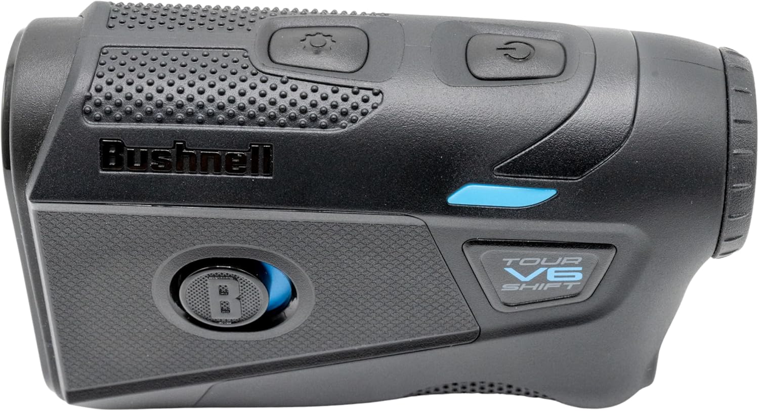 Bushnell Golf Tour V6 Shift Rangefinder – Slope with Visual JOLT, Magnetic Cart Mount, IPX6 Weatherproof, 1300 Yard Range, Tournament Legal