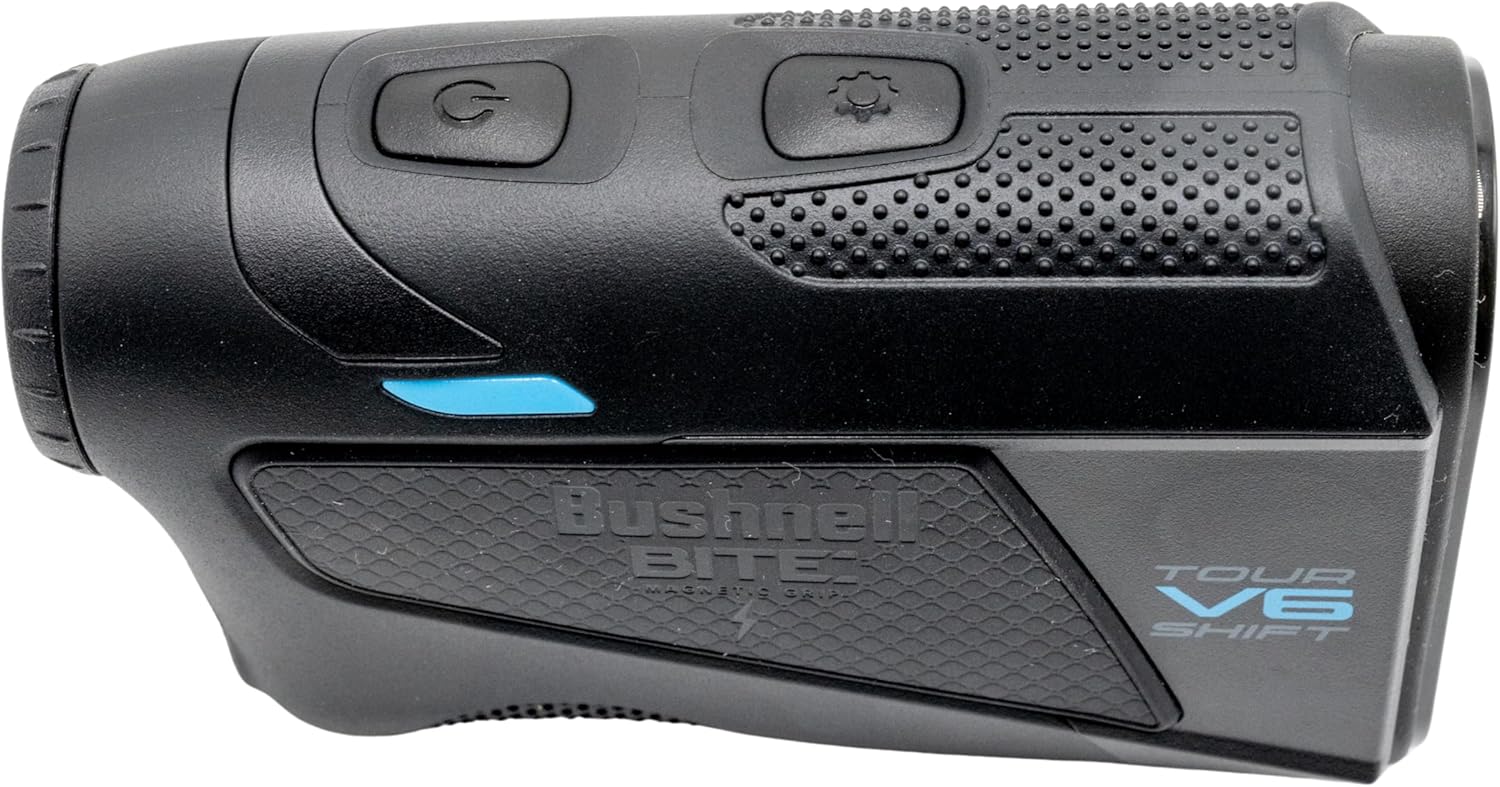 Bushnell Golf Tour V6 Shift Rangefinder – Slope with Visual JOLT, Magnetic Cart Mount, IPX6 Weatherproof, 1300 Yard Range, Tournament Legal