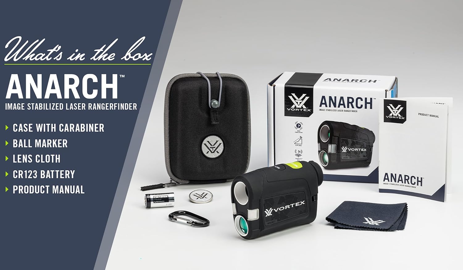 Vortex Optics Anarch Image Stabilized Golf Laser Rangefinder