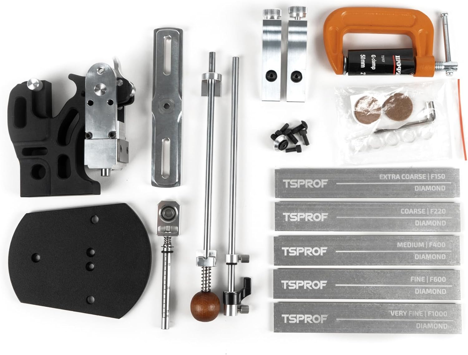 TSPROF Pioneer Sharpening Kit, Knife Sharpener, Knife Sharpening Kit for Kitchen, Folding, Tourist and Multitool Knives