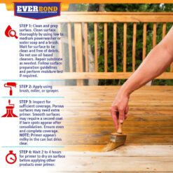 Multipurpose Primer - Primer for Roof Coatings - Use on EPDM Rubber, Wood, Fiberglass, Concrete, and Metal Surfaces - 4.75 Gallons