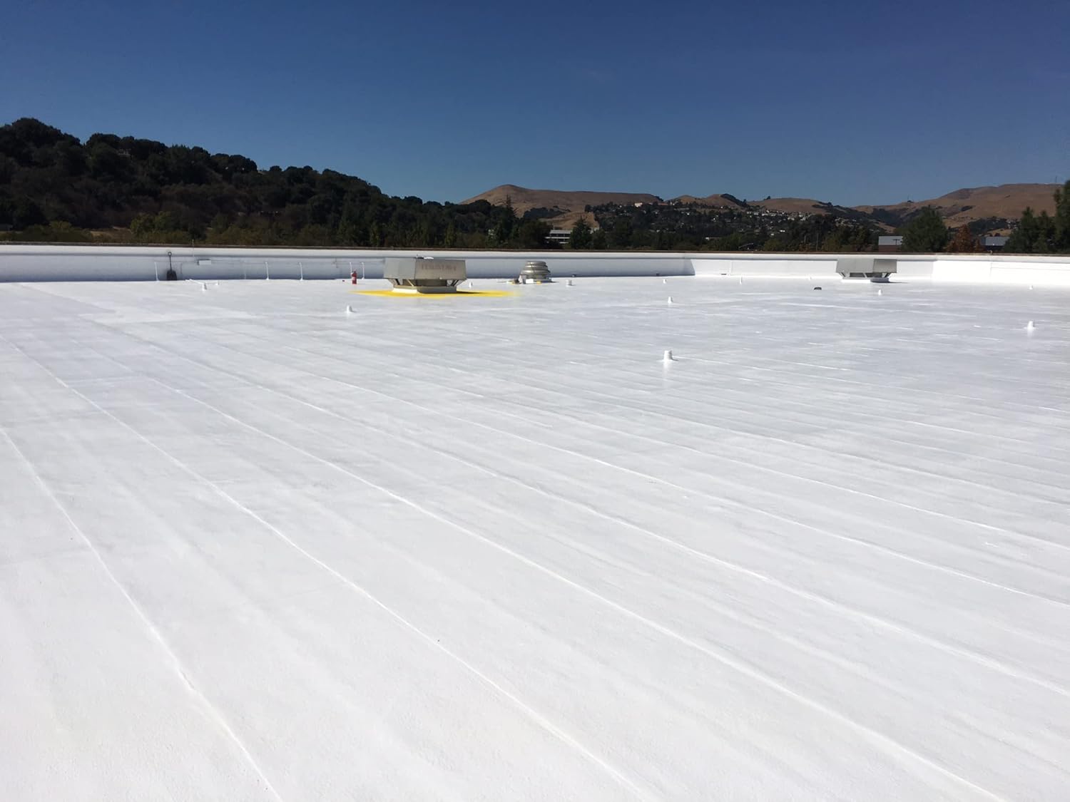 Marlin Coatings Silicone Roof Sealant - Self Leveling - Complete Waterproofing - Easy One Coat Application (5 Gallon, Gray)