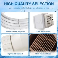 Salt Cell T15 Series Compatible with Hayward T15 Cell for Pool up to 40,000 Gallons,Compatible with AquaRite,SwimPxxx,ProLogxx,AquaPlus