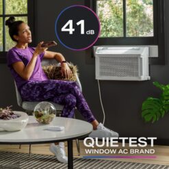 GE ClearView Small Room Window Air Conditioner , Remote Included ( 115-Volt , 6100-BTU )