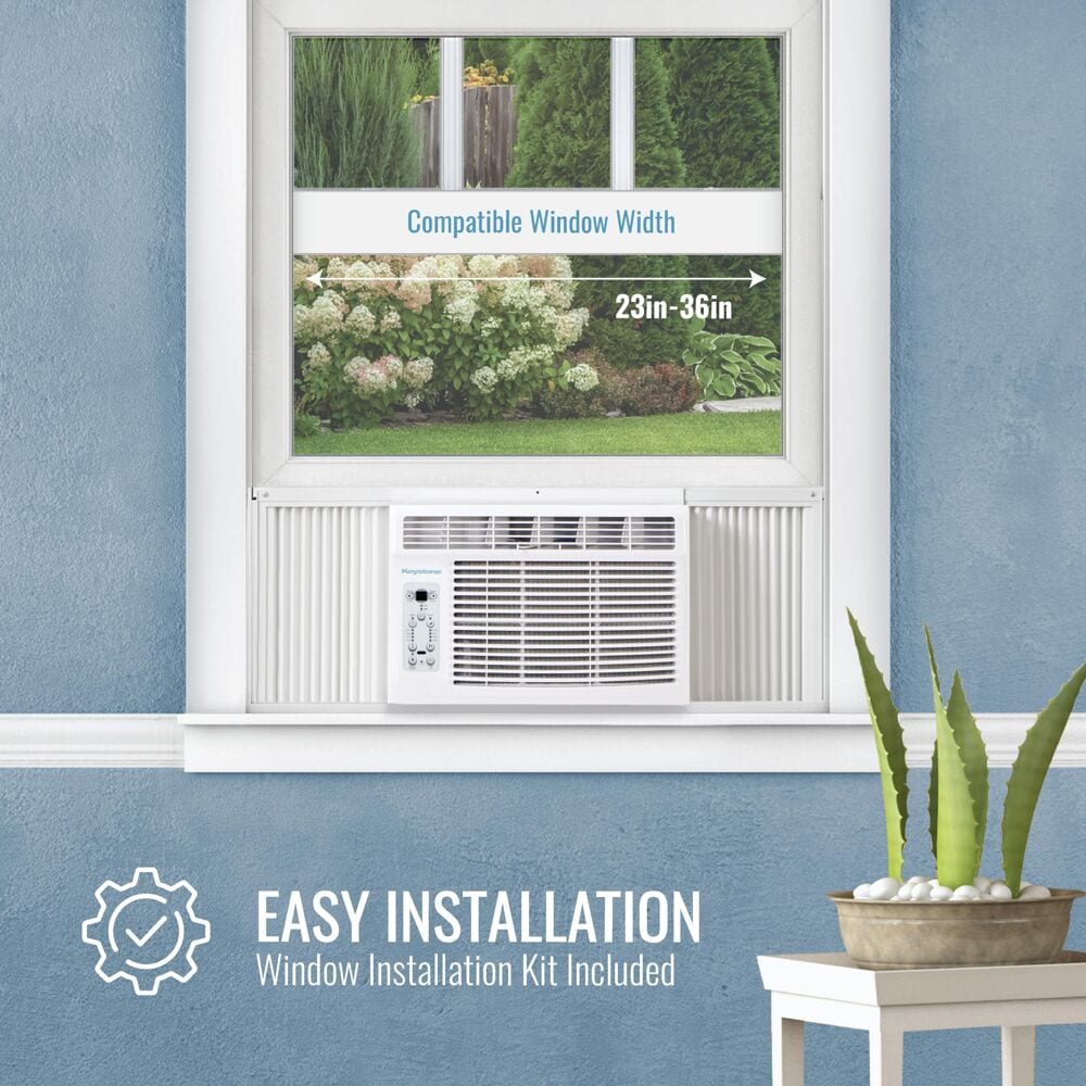 Keystone Large Room Window Air Conditioner , Remote Included ( 115-Volt , 12000-BTU )