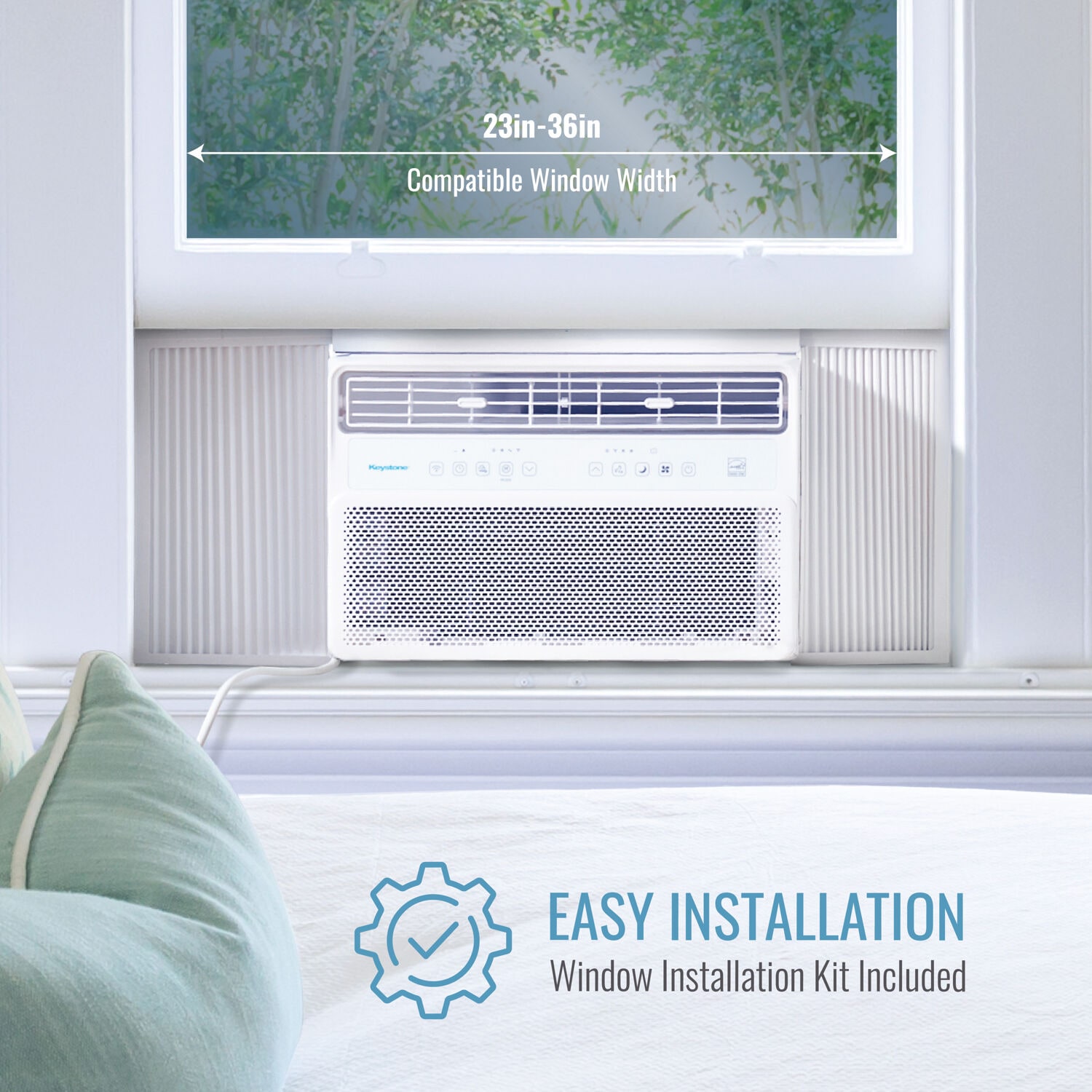Keystone Inverter Medium Room Window Air Conditioner , Remote Included ( 115-Volt , 10000-BTU )