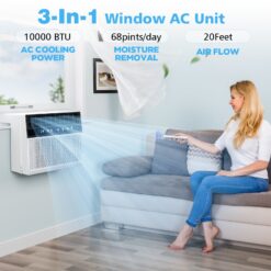 COWSAR Medium Room Window Air Conditioner , Remote Included ( 115-Volt , 10000-BTU )