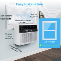 COWSAR Medium Room Window Air Conditioner , Remote Included ( 115-Volt , 10000-BTU )