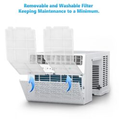 COWSAR Medium Room Window Air Conditioner , Remote Included ( 115-Volt , 12000-BTU )