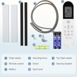 COWSAR Medium Room Window Air Conditioner , Remote Included ( 115-Volt , 12000-BTU )