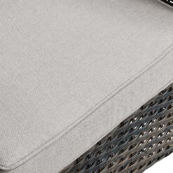 Rilyson New Juno Set of 2 Wicker Brown Steel Frame Rocking Chair with Multiple colors/finishes Beige Cushioned Seat