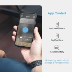 Lockly Vision Elite Video Smart Lock with Camera, Smart Wi-Fi Deadbolt, Matte Black