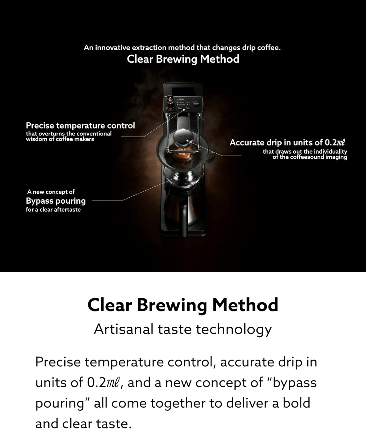 BALMUDA The Brew | Automatic Pour Over Coffee Maker | Clear Brewing Method | Precise Temperature Regulation