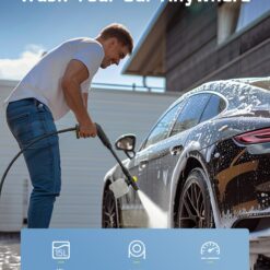Fanttik NB8 Ultra Cordless Pressure Washer w/4.0 Gal Tank, Max 725PSI Electric Power Washer