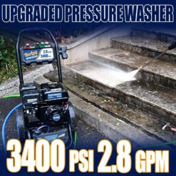TOOLCY 3400 PSI Gas Pressure Washer, 2.8 GPM Gas Powered Power Washer