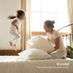 Brondell Bidet Toilet Seat S1400, Smart Toilet Seat, Dual Stainless-Steel, Self-Cleaning Nozzle, Round