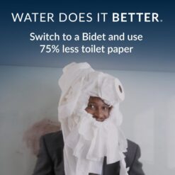 Bio Bidet BB2000 Electric Bidet Toilet Seat, Warm Water with Air Dryer, Heated Seat, Round, White