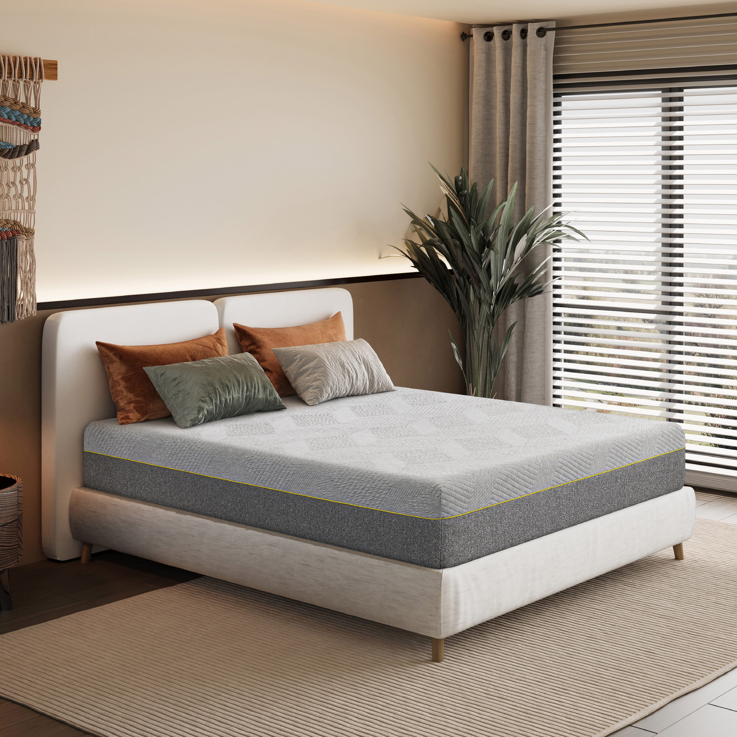 MLILY Ego Gray 12 inch Gel Mattress in a Box, Full Size Memory Foam Mattress