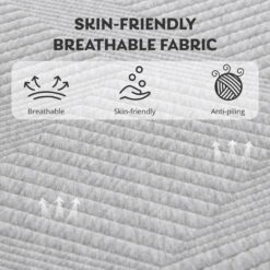 MLILY Ego Gray 12 inch King Size Mattress, Gel Memory Foam Mattress in a Box
