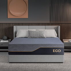 MLILY Ego Black 14 inch Full Memory Foam Mattress, Gel Mattress in a Box, Medium