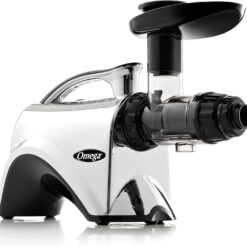Omega Juicer Premium Vegetable and Fruit Juice Extractor and Nutrition System, Silver