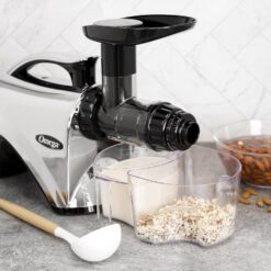 Omega Juicer Premium Vegetable and Fruit Juice Extractor and Nutrition System, Silver
