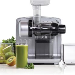 Omega Juicer Cold Press 365 Slow Masticating Vegetable and Fruit Juice Extractor and Nutrition System, Silver