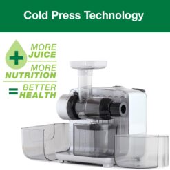 Omega Juicer Cold Press 365 Slow Masticating Vegetable and Fruit Juice Extractor and Nutrition System, Silver