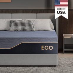 Mlily Ego Black 14 inch Cal King Memory Foam Mattress, Gel Mattress in a Box, Medium