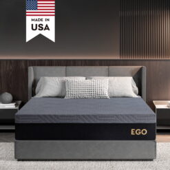 MLILY Ego Black 10 inch Gel Memory Foam Mattress, Queen Mattress in a Box, Medium