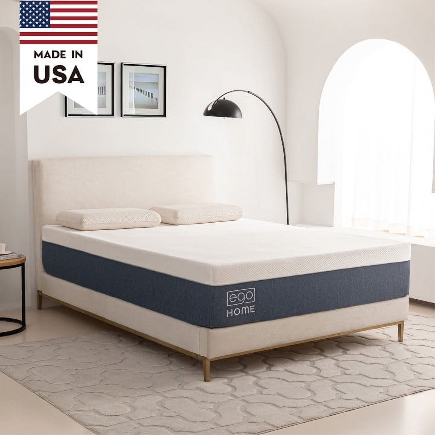 MLILY EGOHOME 14 inch Full Size Mattress in a Box, Cooling Gel Memory Foam Mattress, Medium