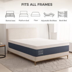 MLILY EGOHOME 14 inch Queen Mattress in a Box, Cooling Gel Memory Foam Mattress, Medium