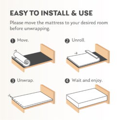 MLILY EGOHOME 14 inch Cal King Size Mattress in a Box, Gel Memory Foam Mattress, Medium