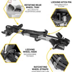 Saris Freedom 2-Bike Hitch Rack – Lightweight Aluminum Platform Carrier
