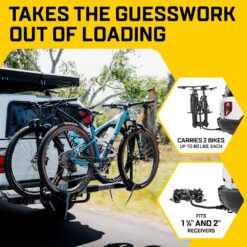 Saris Freedom 2-Bike Hitch Rack – Lightweight Aluminum Platform Carrier