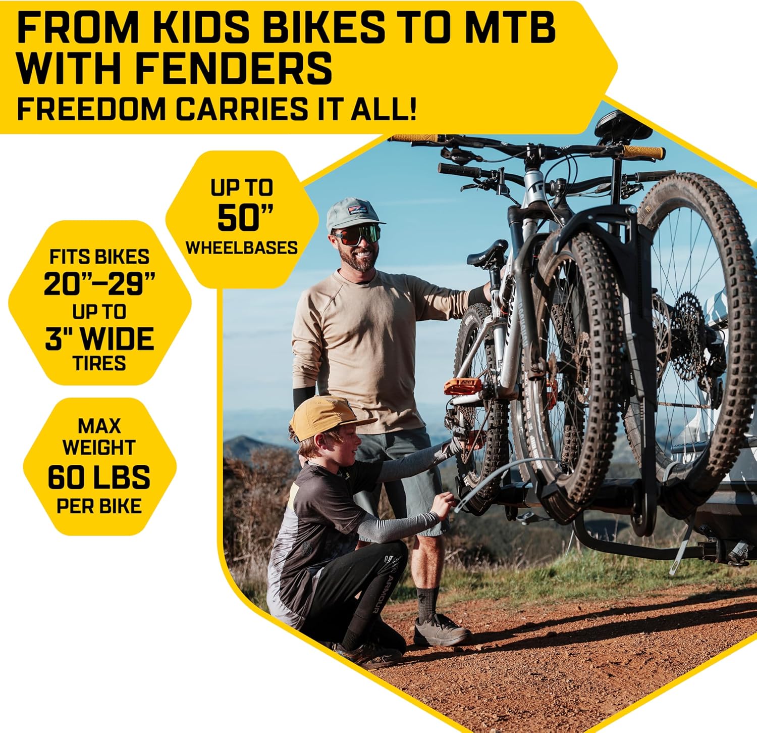 Saris Freedom 2-Bike Hitch Rack – Lightweight Aluminum Platform Carrier