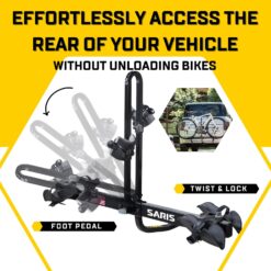 Saris Freedom 2-Bike Hitch Rack – Universal Fit for All Bike Types, 1¼