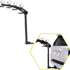 Saris Bones 4-Bike Hitch Rack Bicycle Carrier, with Easy Fold Design and Tilting Base