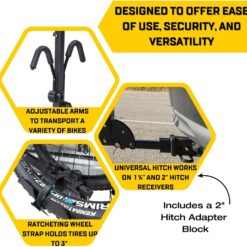 Saris All Star 2 Bike Hitch Rack with Secure & Easy to Load Platform